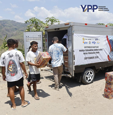 YPP Emtek Media Jangkau Manggarai Timur Salurkan Bantuan Gempa merangin dan Layanan Psikososial Anak
